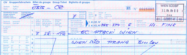 Zug-Ticket