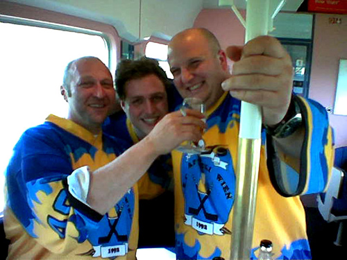 Blada #40, Simon #55 und Fösi #27 im Zug
